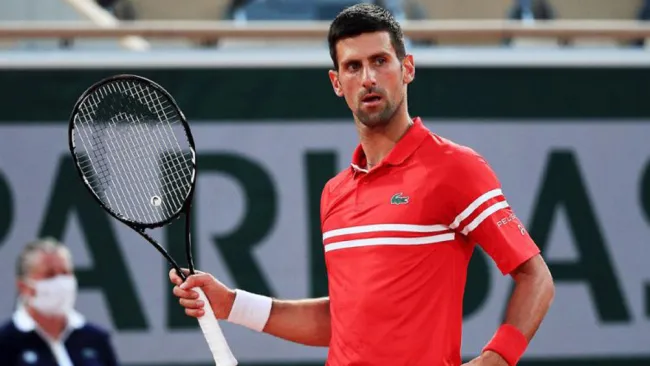 Novak Djokovic durante un torneo