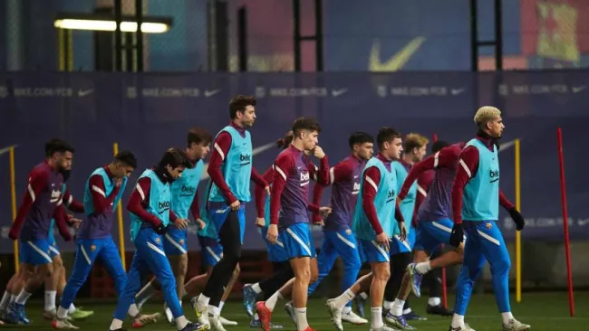 Entrenamiento del Fc Barcelona