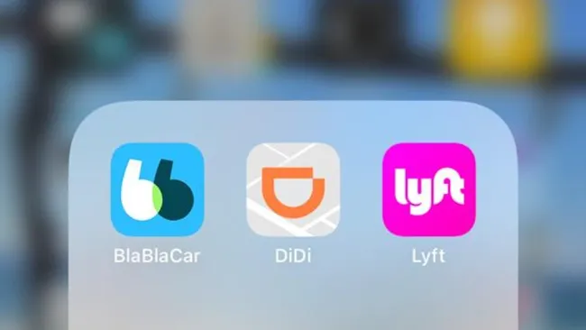 Captura de pantalla con la aplicación de Lyft