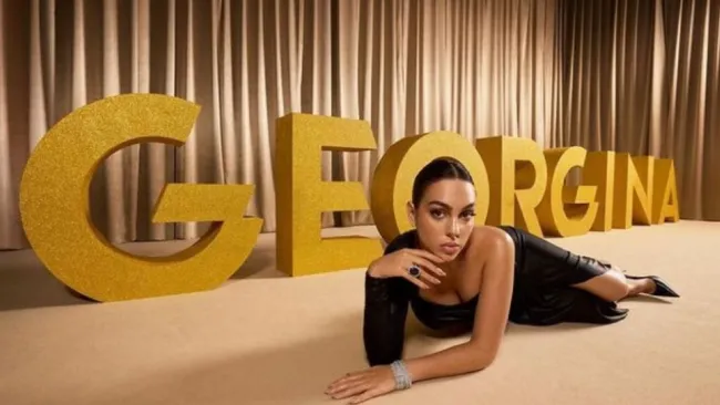 Georgina Rodríguez promocionando su serie