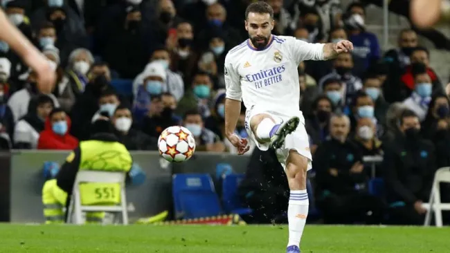 Carvajal frente al Fc Barcelona en la Supercopa de España