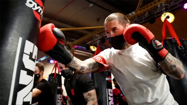 Sergio Ramos en una rutina