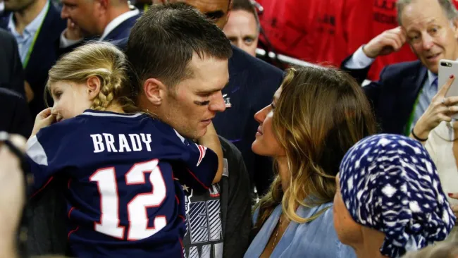 Tom Brady y su pareja Gisele Bündchen