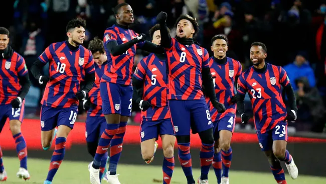 Weston McKennie festeja su anotación vs Honduras 