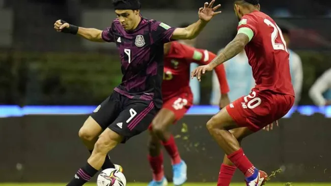 Raúl Jiménez, en el partido contra Panamá