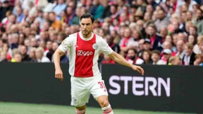 Nicolás Tagliafico, en un partido con el Ajax