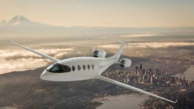 El modelo en una perspectiva aérea 