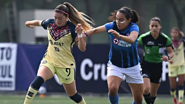 Partido de la Liga MX Femenil entre América y Cruz Azul
