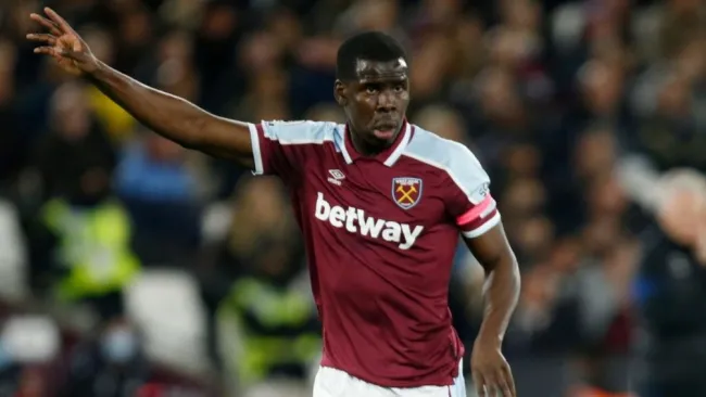Zouma en su último partido con el West Ham