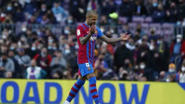 Dani Alves, jugador del Barcelona 