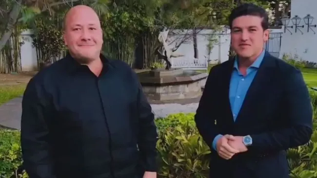 Enrique Alfaro junto a Samuel García