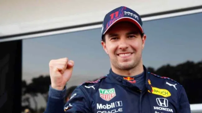 Sergio Pérez en la temporada 2021 de la F1