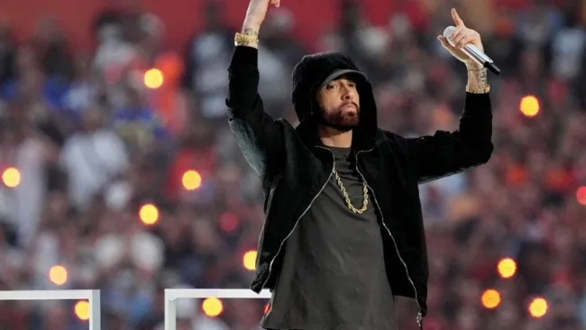 Eminem durante el show de medio tiempo