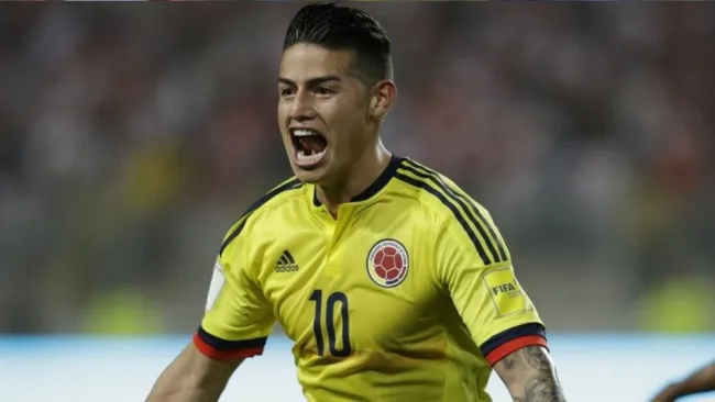 James festeja en un partido