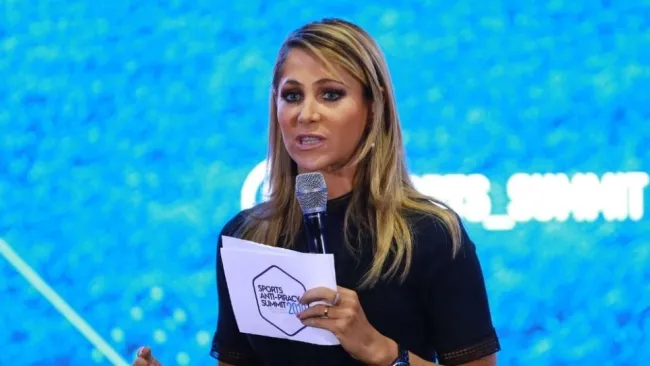 Inés Sainz durante un evento