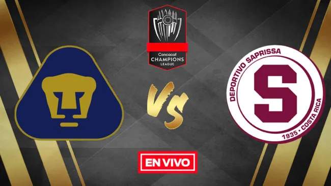 EN VIVO Y EN DIRECTO: Pumas vs Saprissa Concachampions 8vos de Final Vuelta