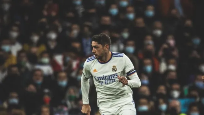 Fede Valverde durante partido de LaLiga