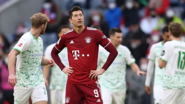 Lewandowski tras un partido