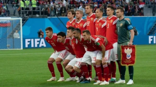Jugadores rusos en el Mundial del 2018