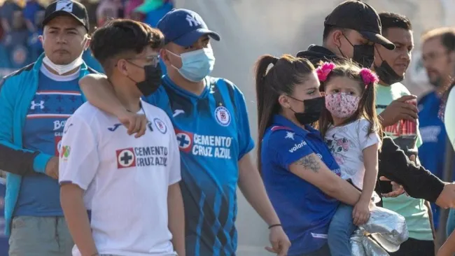 Aficionados de Cruz Azul