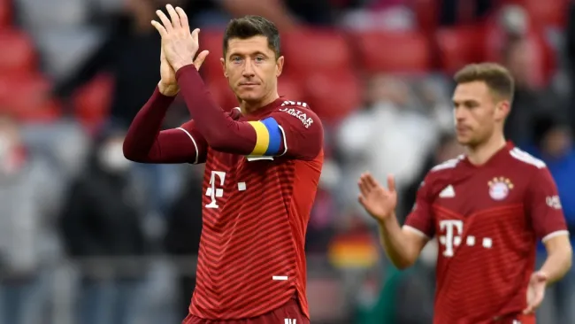 Robert Lewandowski tras el empate del Bayern 