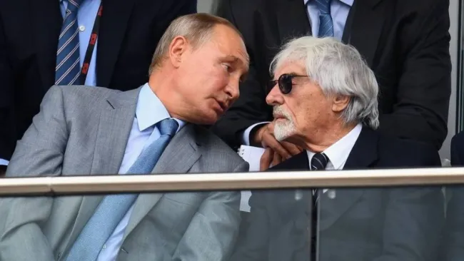 Bernie Ecclestone y Vladimir Putin