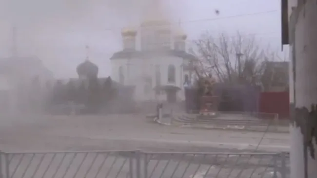 Calles de Irpin tras el bombardeo
