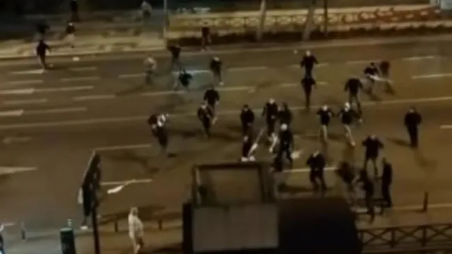 Enfrentamientos en las calles de Sevilla