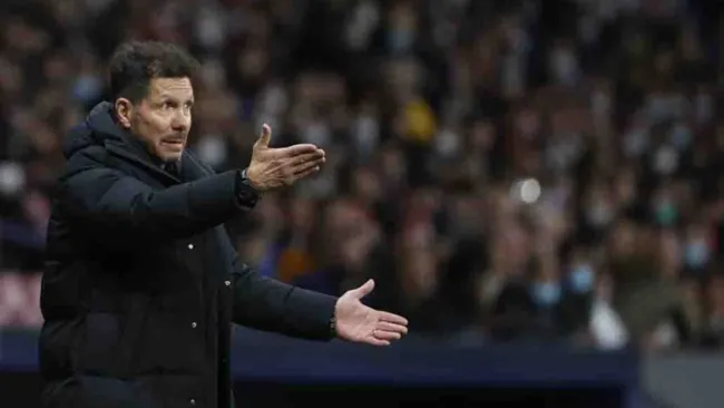Diego Simeone en empate vs Manchester United 