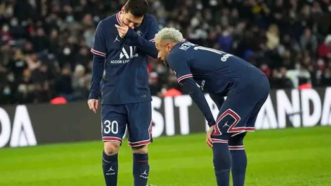 Messi y Neymar durante el partido contra el Real Madrid 