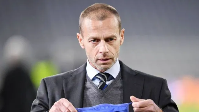 Ceferin asistiendo a un partido