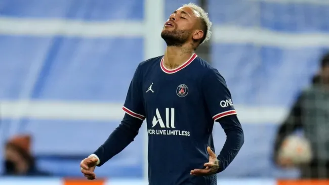 Neymar en un partido del PSG