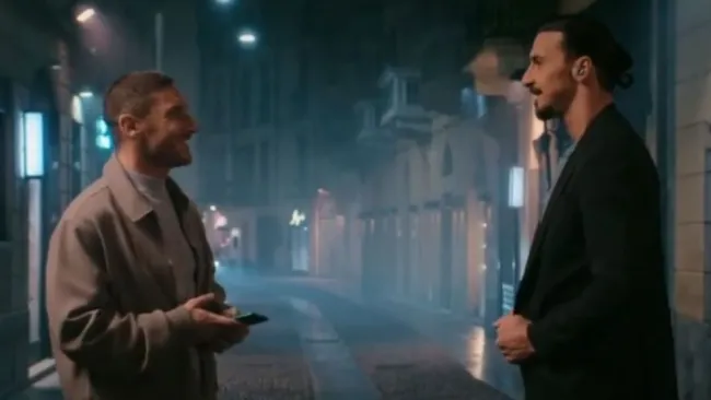 Zlatan Ibrahimovic y Francesco Totti