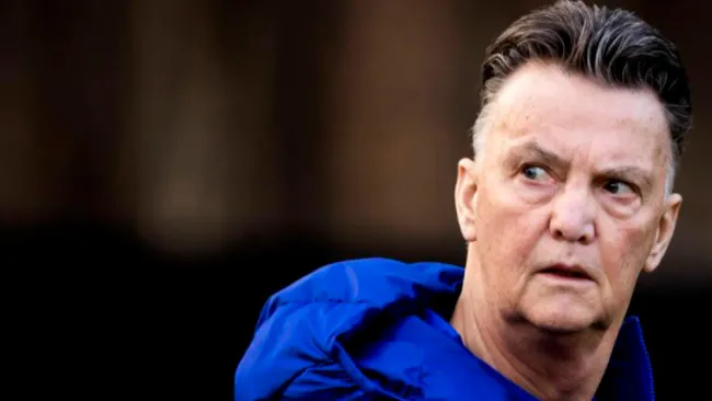 Louis van Gaal, en una práctica de Países Bajos