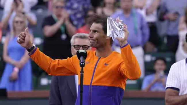 Rafael Nadal perdió la final del Indian Wells 