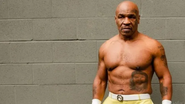 Mike Tyson en sesión de fotos