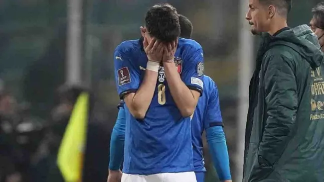 Jorginho llorando tras quedar eliminado de Qatar