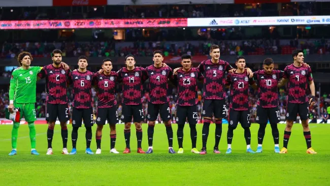 Jugadores de la Selección Mexicana previo al partido ante El Salvador