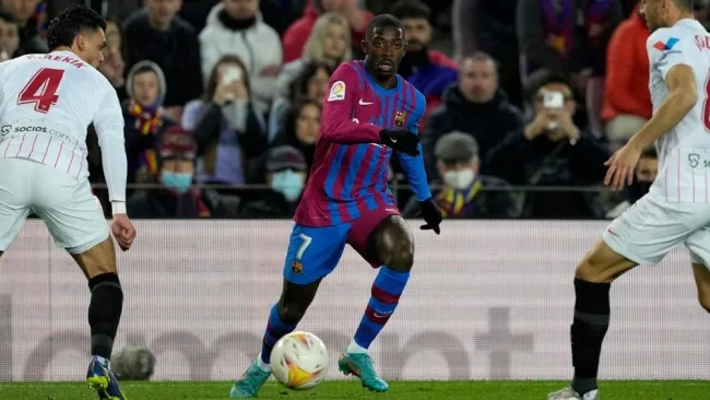 Dembélé con el Barcelona 