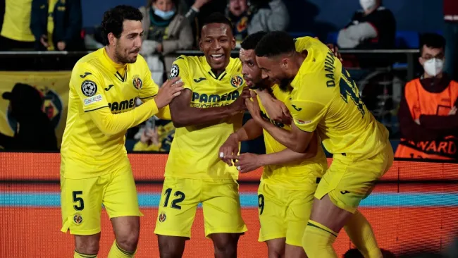 Jugadores del Villarreal celebran