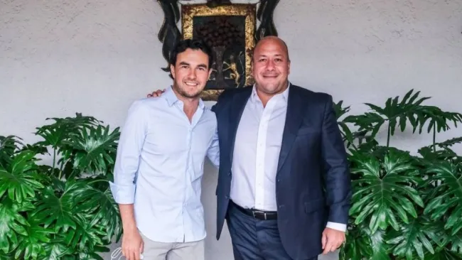 Enrique Alfaro y Checo Pérez