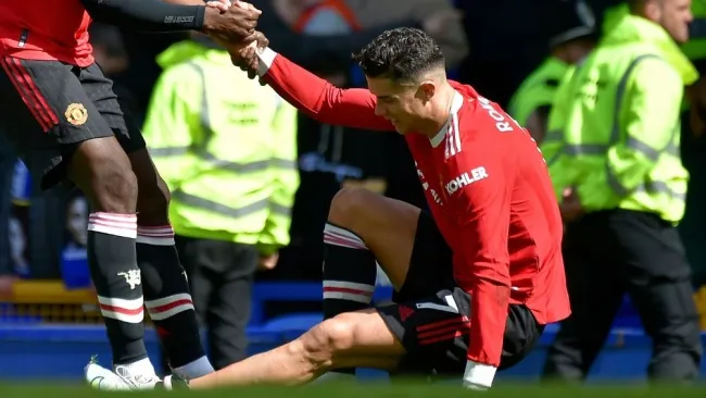 CR7 al final del partido