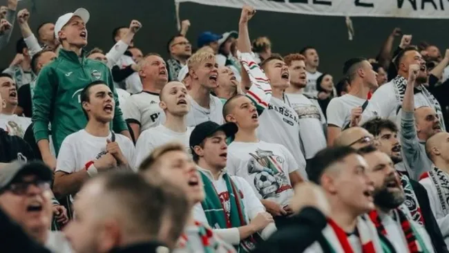 Aficionados del Legia Varsovia