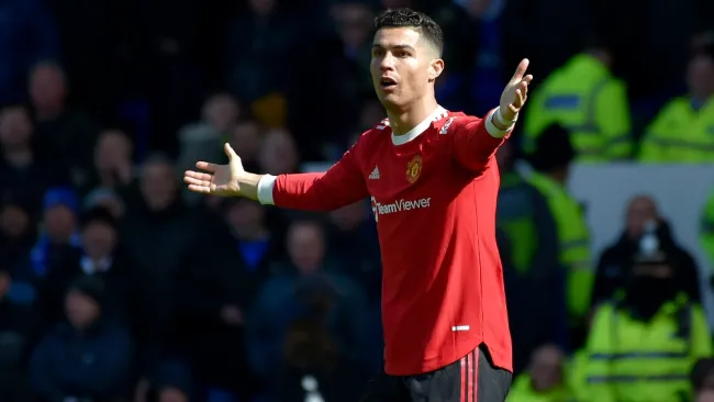 Cristiano Ronaldo en el partido vs Everton 