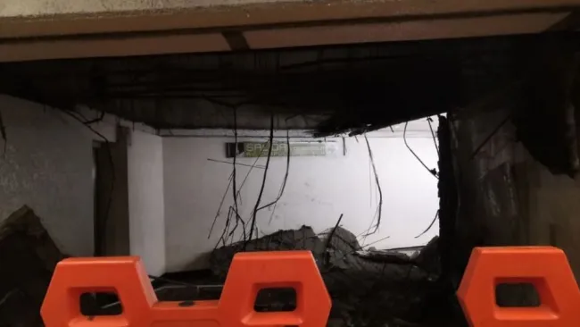 Metro Balderas tras el desplome del plafón falso