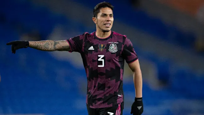 Titán Salcedo en un partido con la Selección Mexicana 