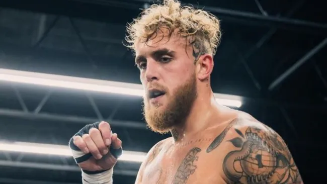 Jake Paul entrenando 