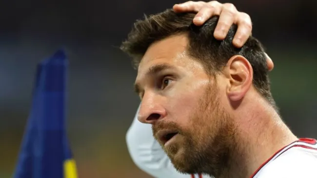 Lionel Messi en un partido con el PSG