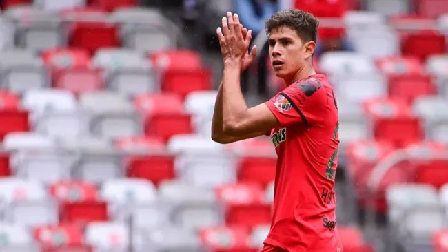 Haret Ortega durante un partido del Toluca