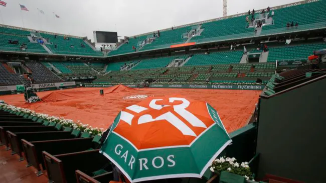 Panorámica de cancha de Roland Garros